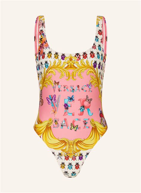 versace badeanzug pink